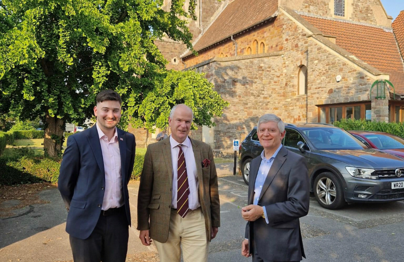 Cllrs Michallat, Goulandris and PCC Mark Shelford