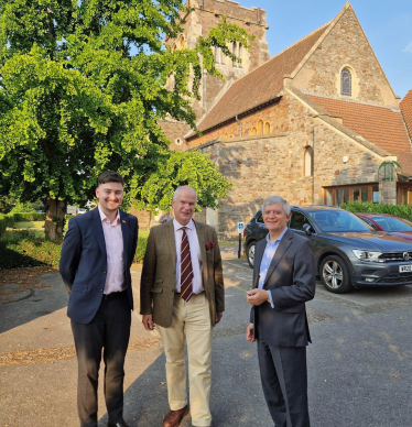 Cllrs Michallat, Goulandris and PCC Mark Shelford